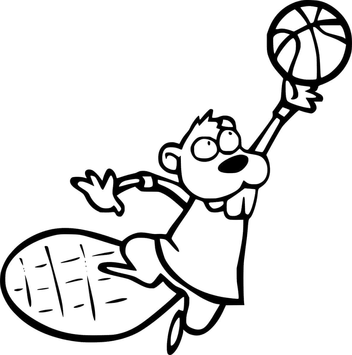 Berang-berang Bermain Basket