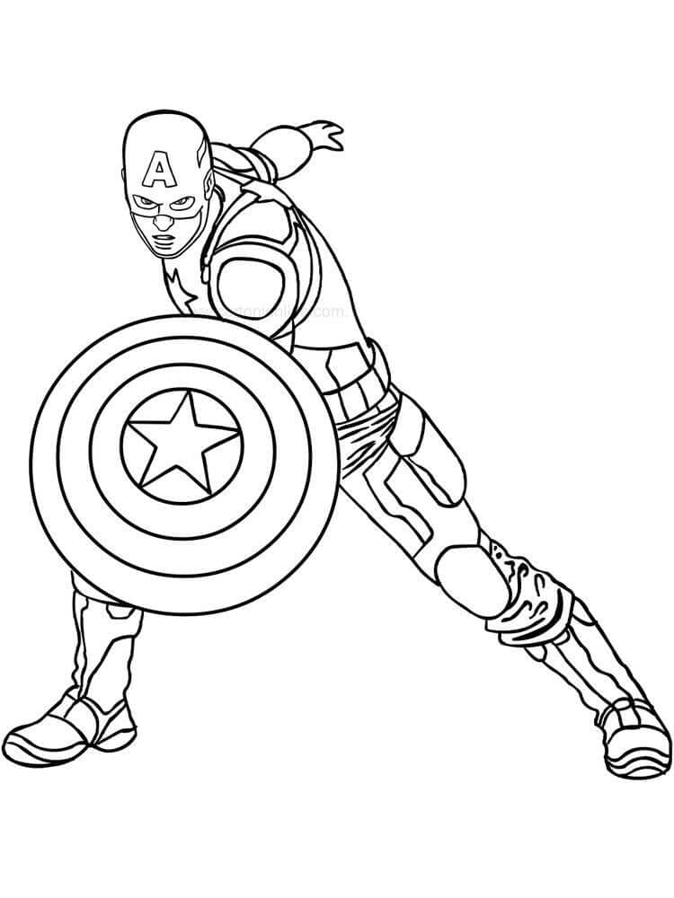 Captain America di Layar Sedang Membela
