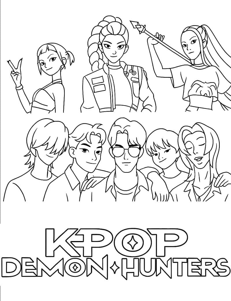 Cetakan Kpop Demon Hunters