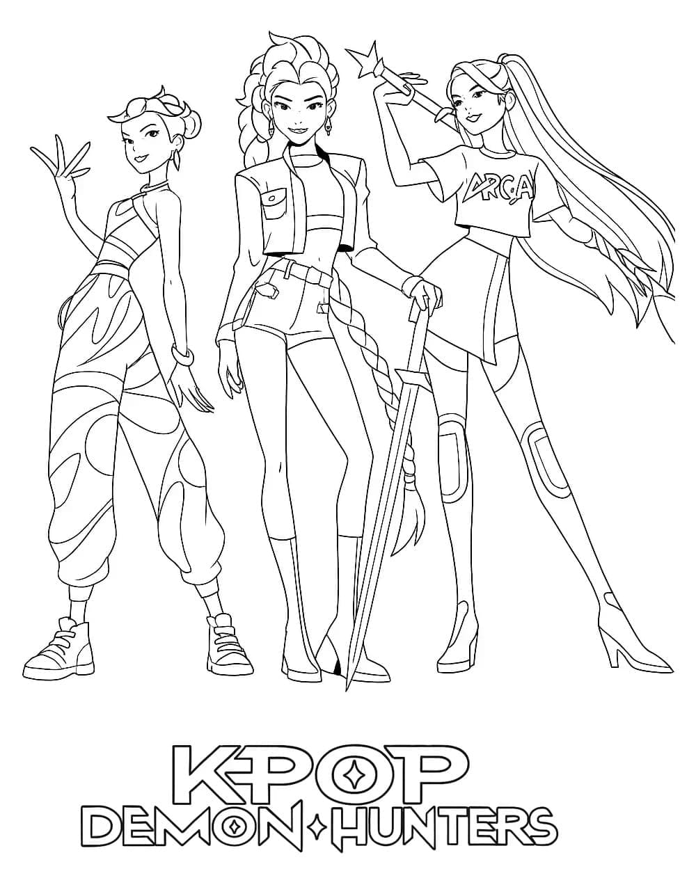 Dapat Dicetak Gratis Kpop Demon Hunters