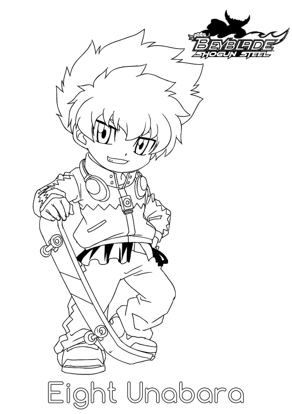 Delapan Unabara dari Beyblade Shogun Steel