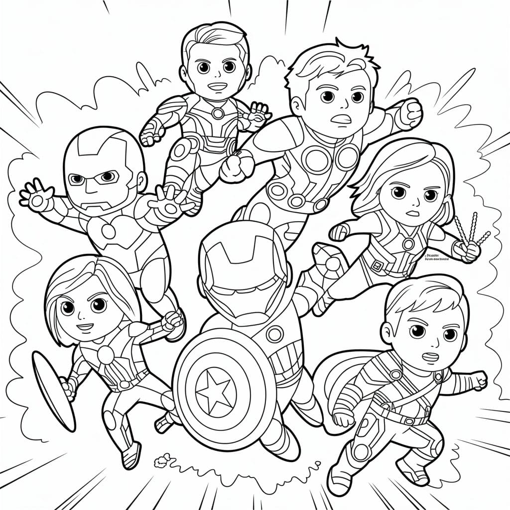 Gambar lucu Avengers