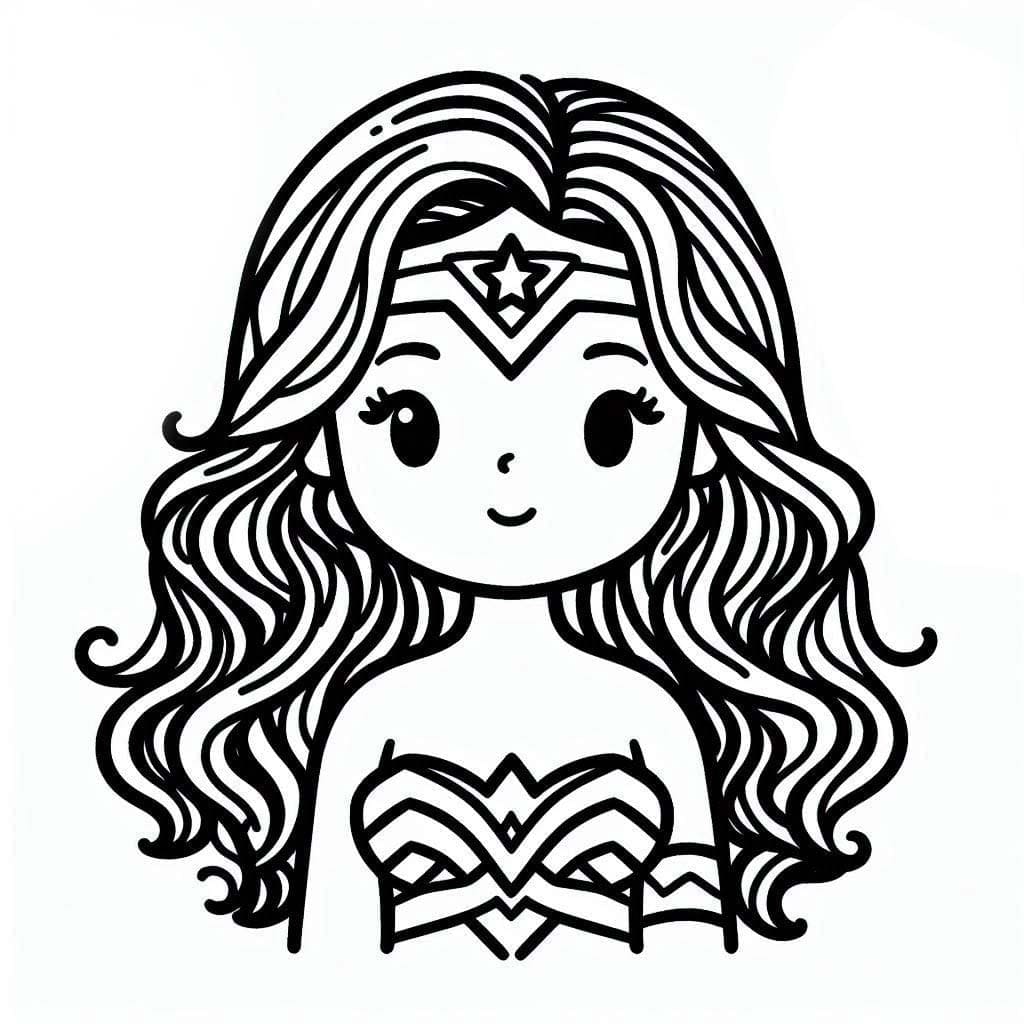 Gambarlah gambar Wonder Woman