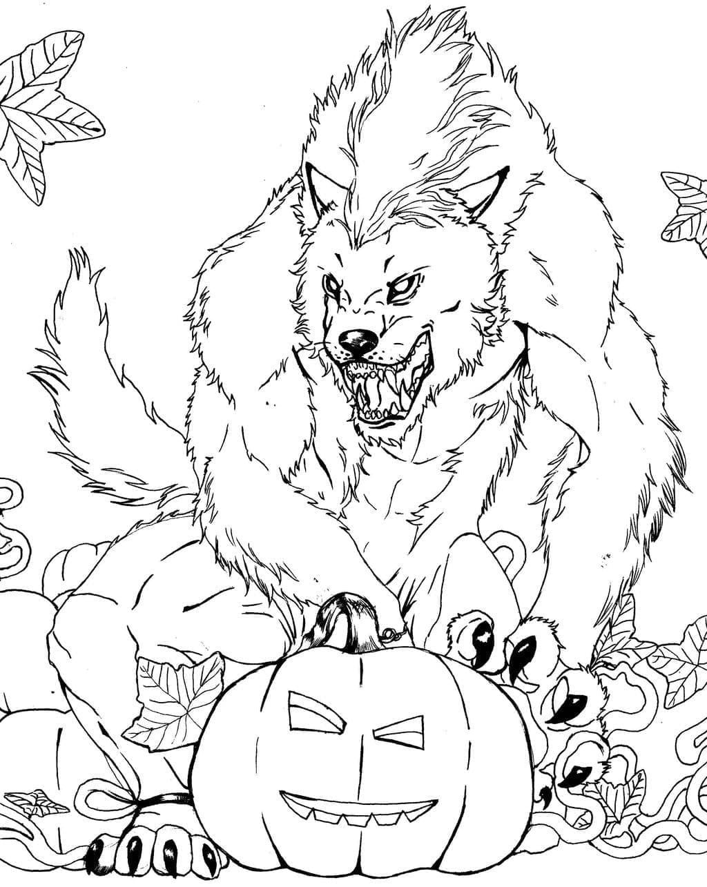 Manusia Serigala di Halloween