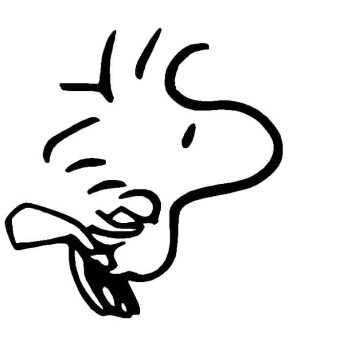 Menggambar Snoopy