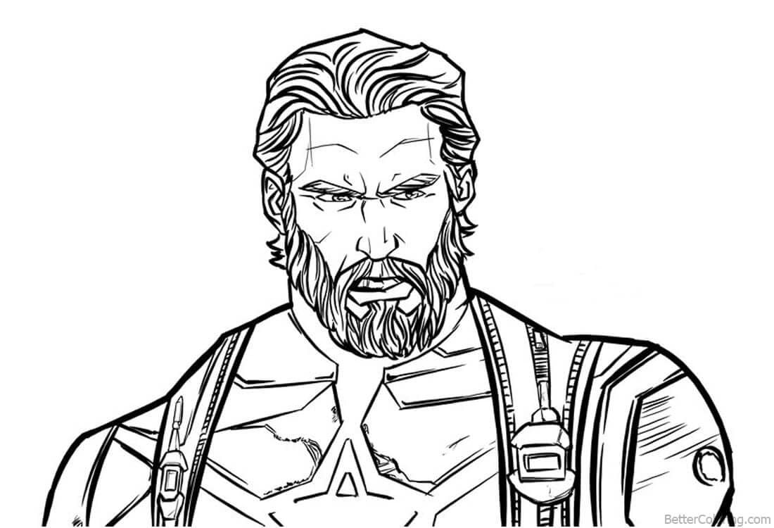 Potret Captain America Avengers 3