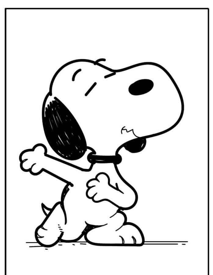 Snoopy Berlutut