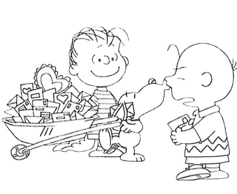 Snoopy mencium Charlie