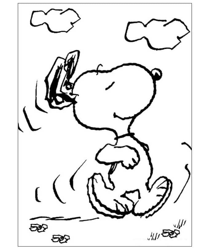 Snoopy Menikmati Angin