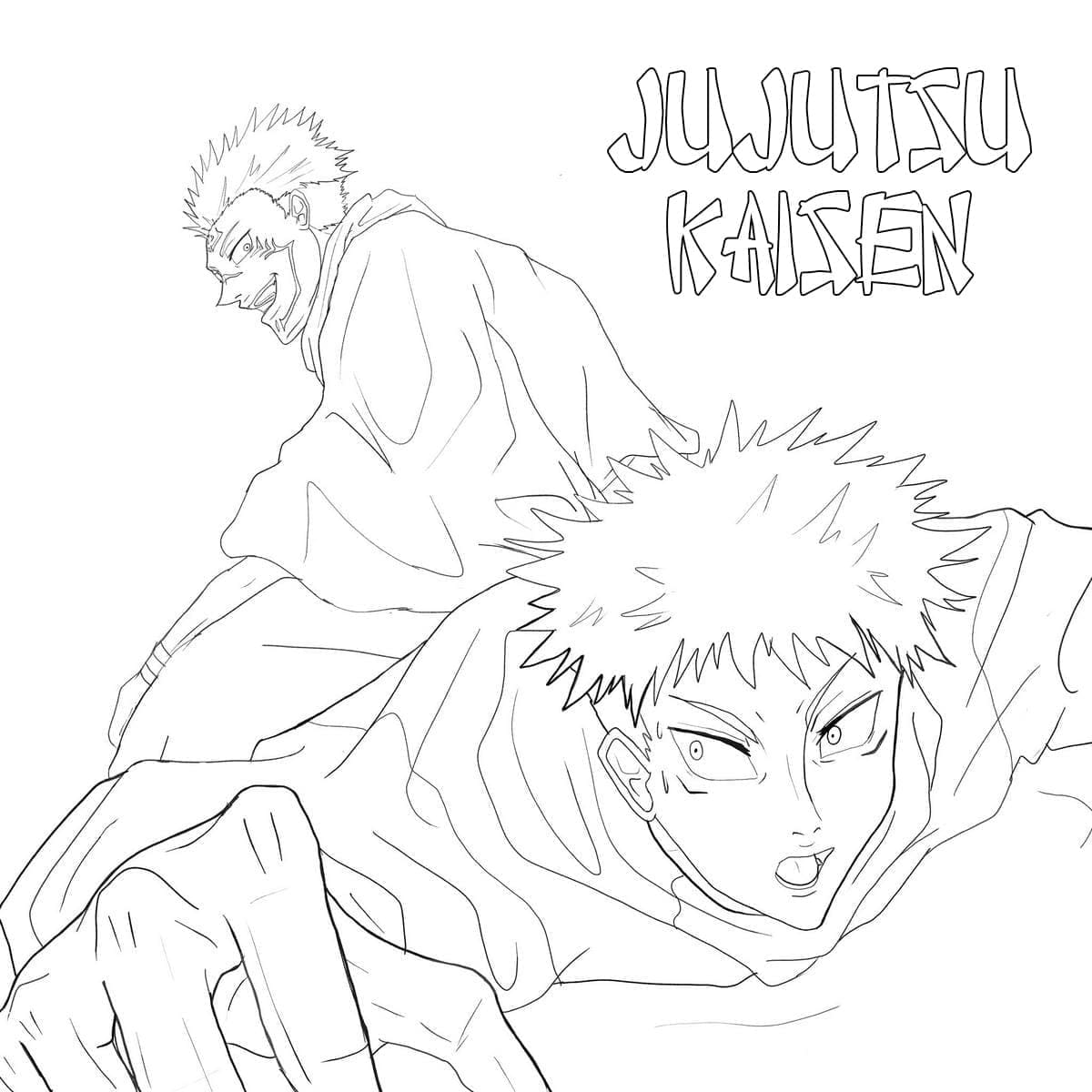 Sukuna dan Yuji Itadori