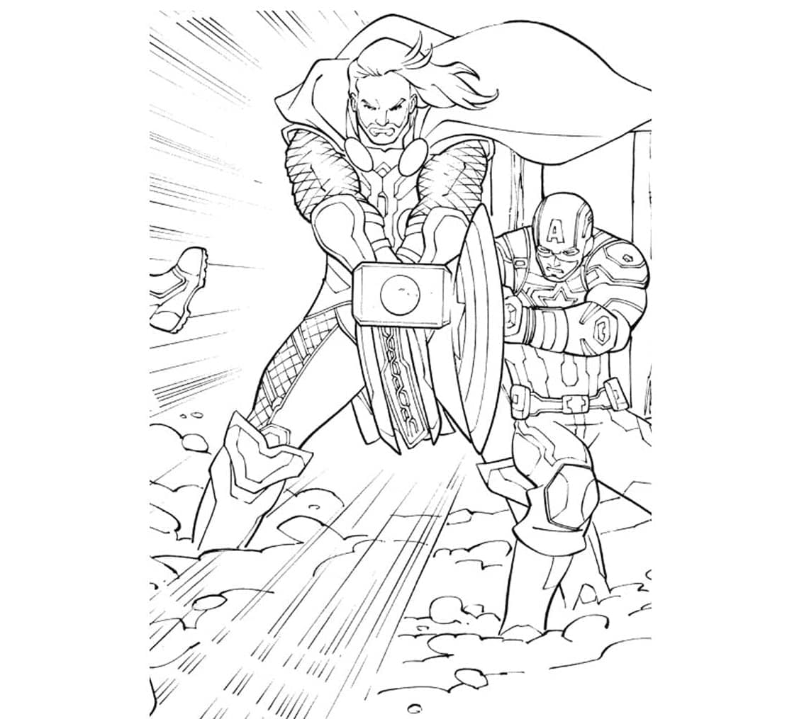 Thor dan Captain America