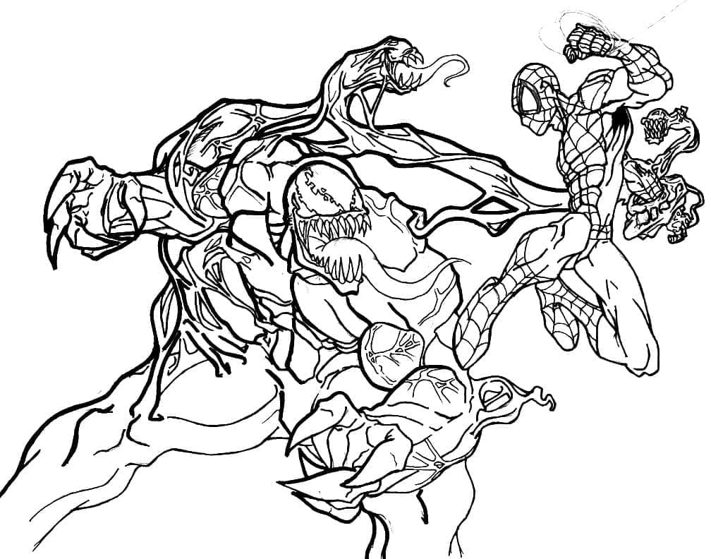 Venom melawan Spider-Man