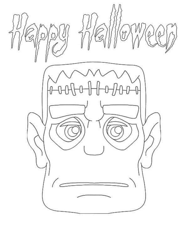 Wajah Frankenstein Halloween