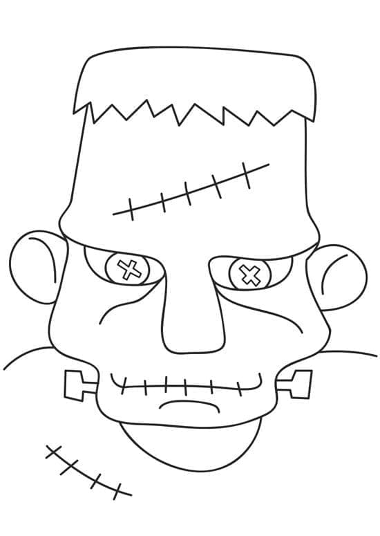 Wajah Frankenstein Sederhana