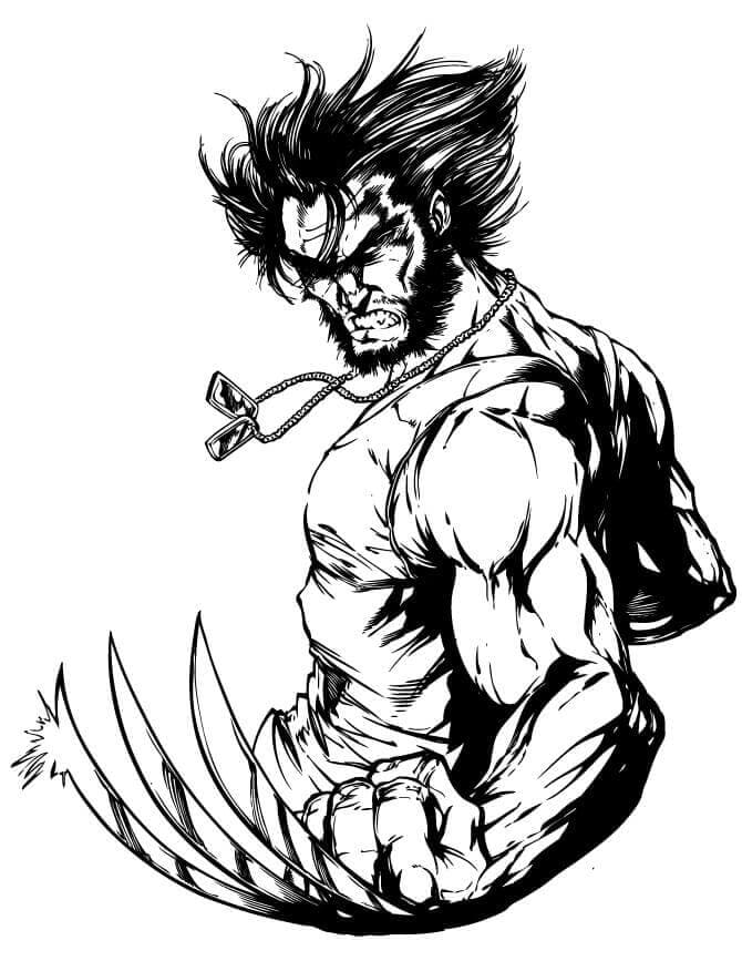 Wolverine Terlihat Marah