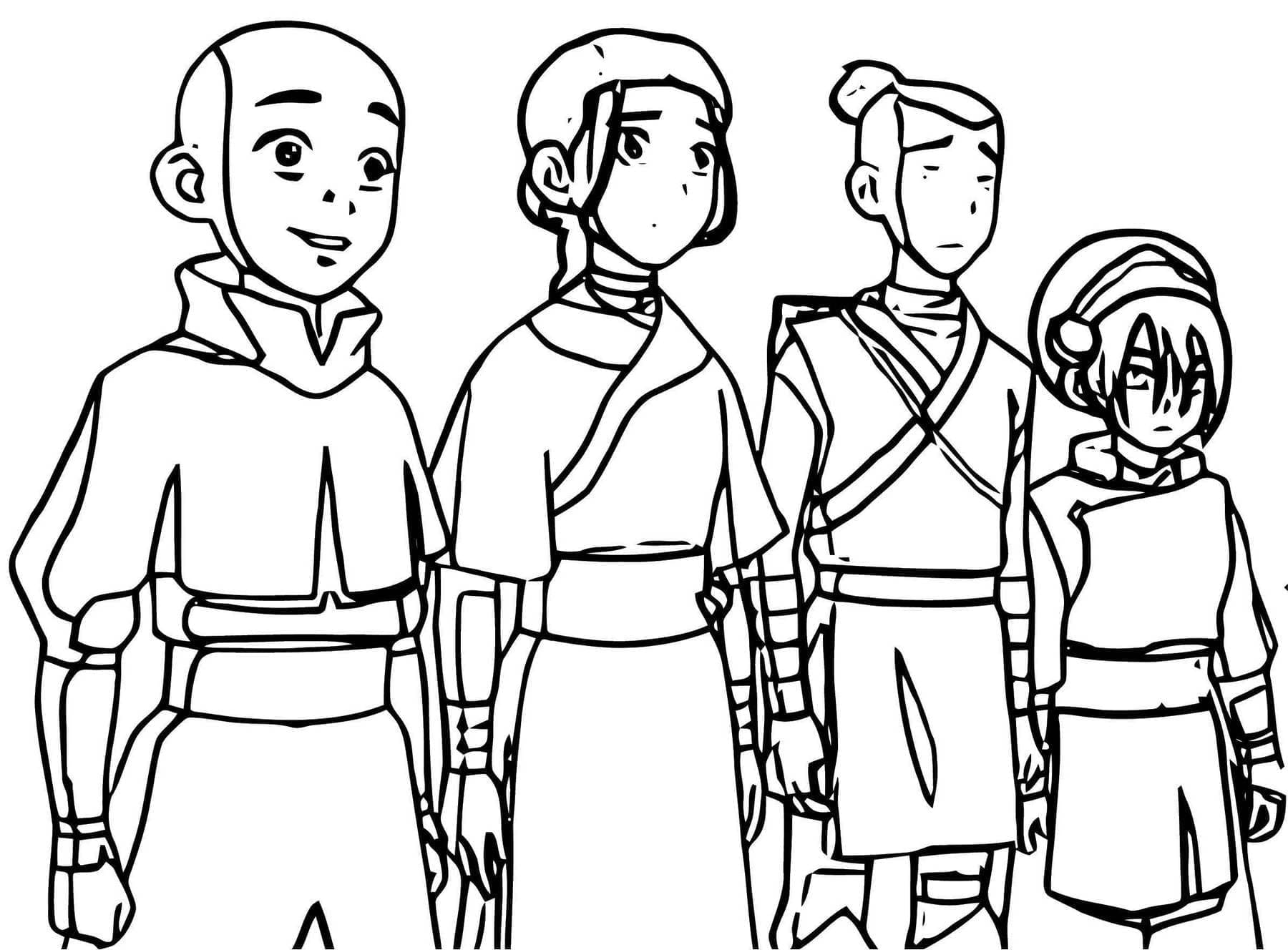 Aang dan Teman temannya