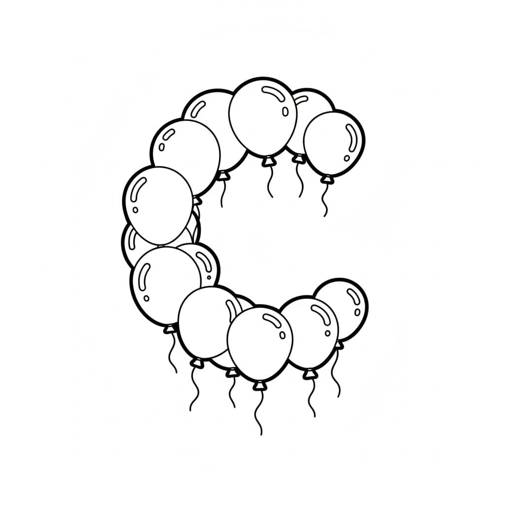 Balon huruf C