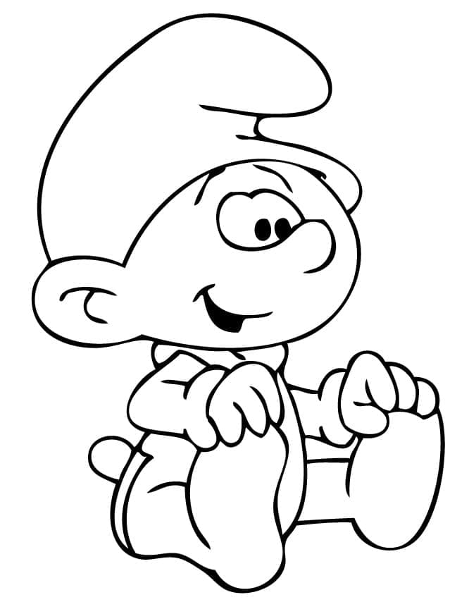 Bayi Smurf yang Lucu
