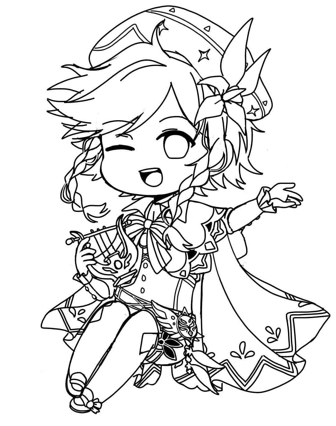 Chibi Venti di Genshin Impact