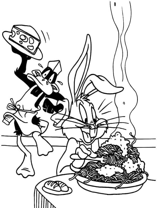 Daffy Bebek dan Bugs Bunny