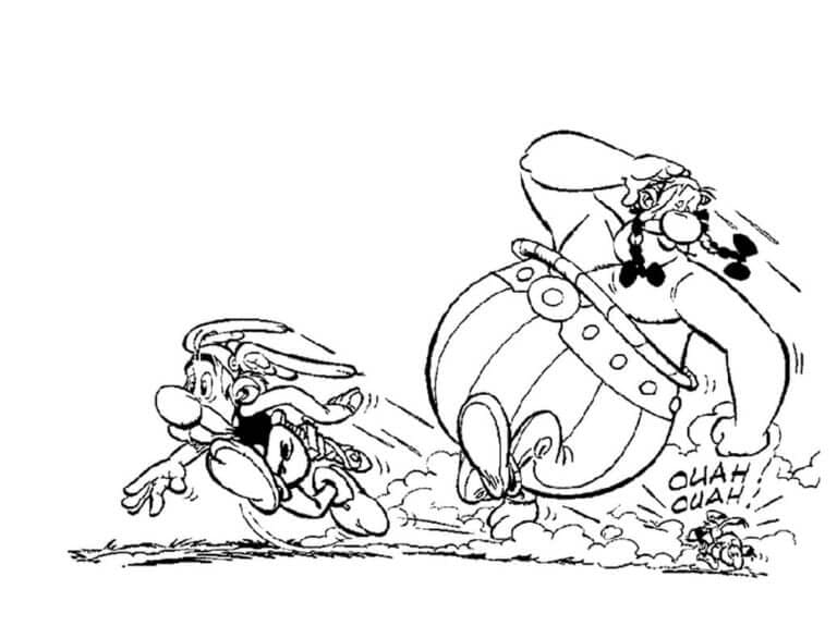Dogmatix Mengejar Asterix dan Obelix