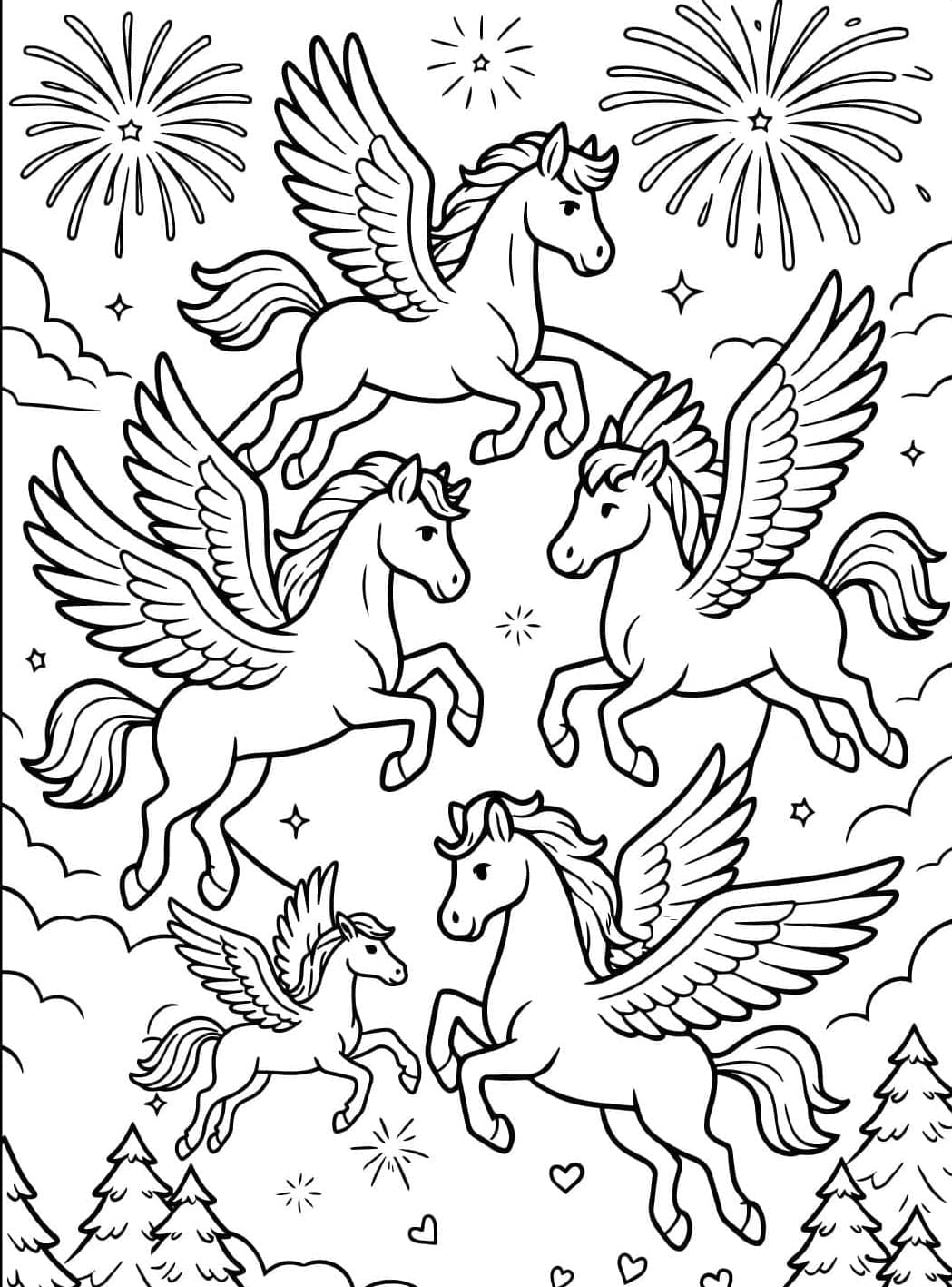 Gambar Pegasus di langit malam
