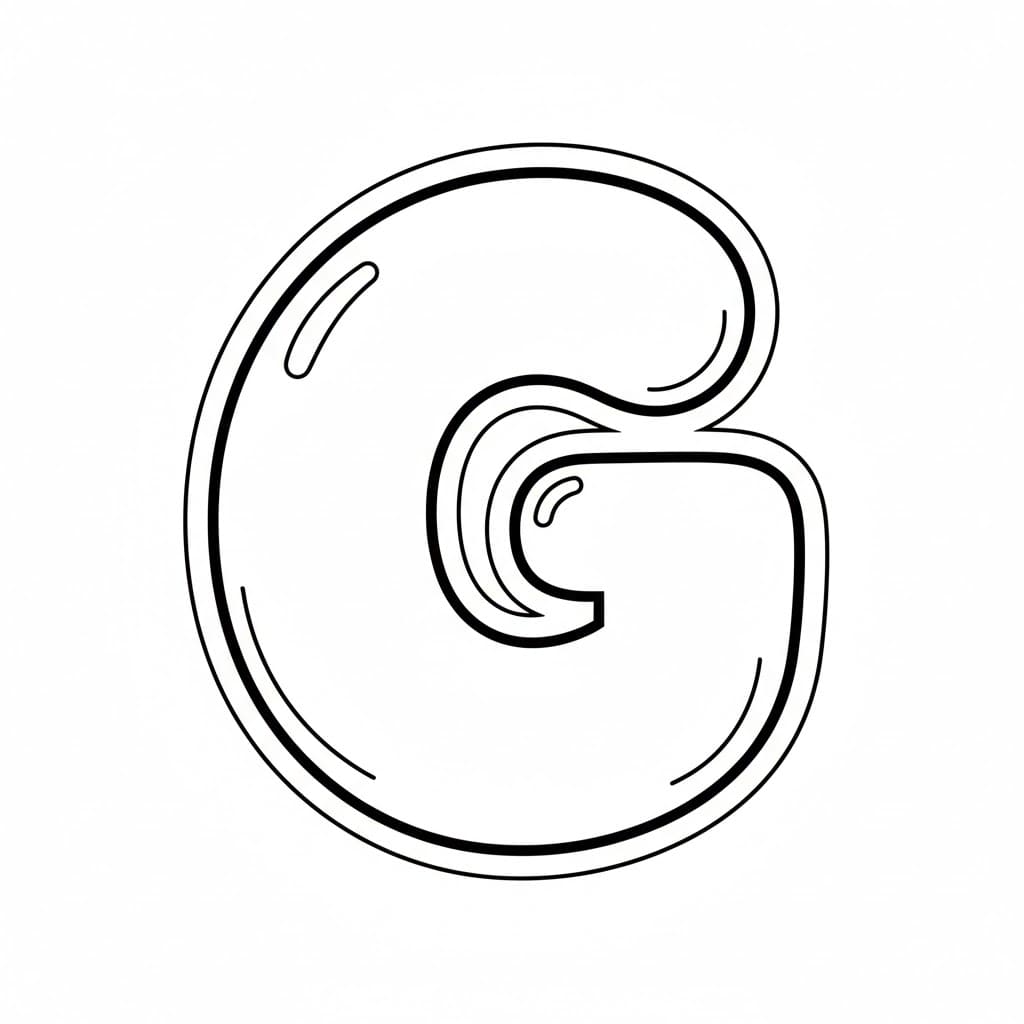 Gelembung Huruf G