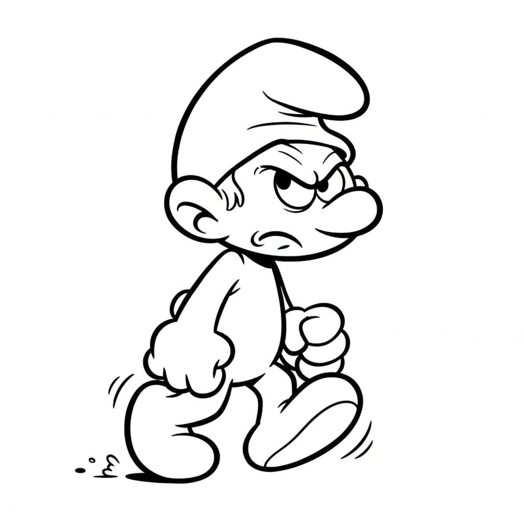 Grouchy Smurf terganggu