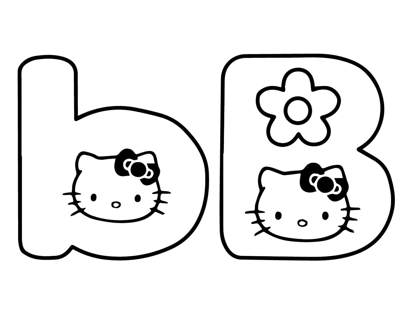 Hello Kitty Huruf B