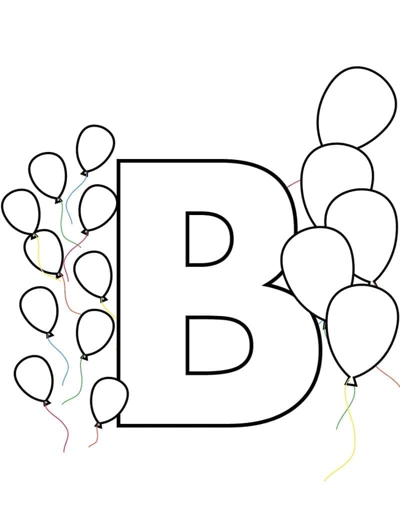 Huruf B untuk Balon