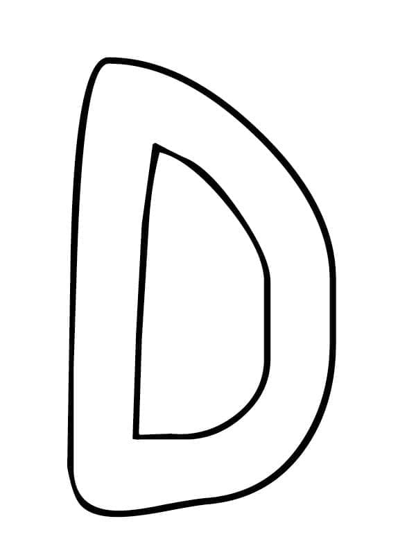 Huruf D Mudah