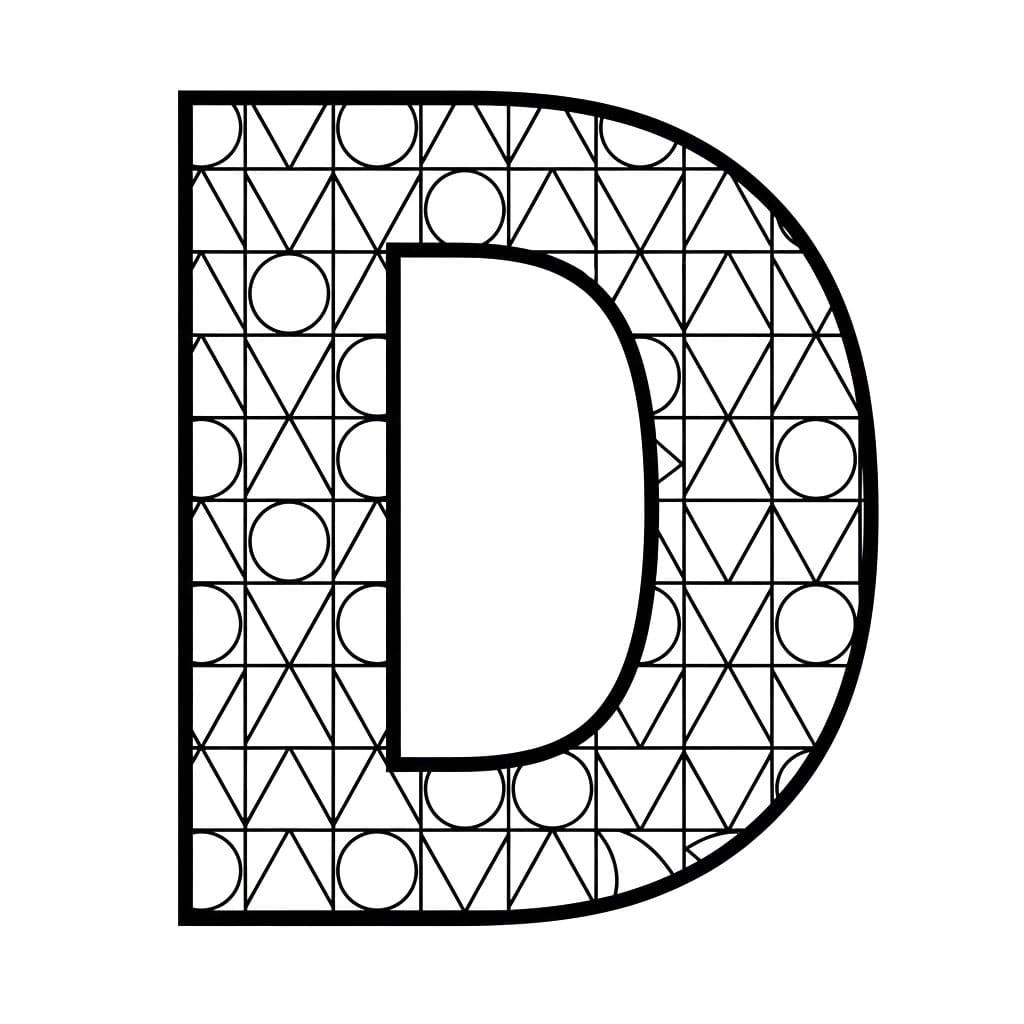 Huruf geometris D