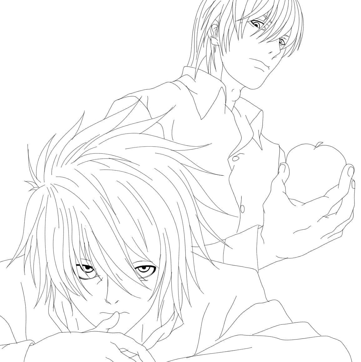 L dan Light Yagami dari Death Note