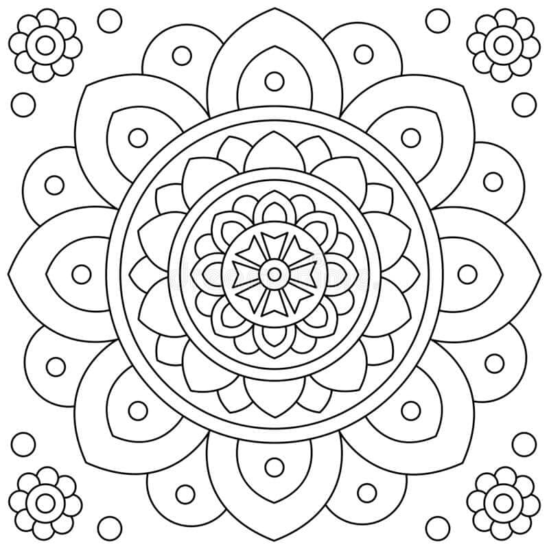 Mandala Bunga Lima