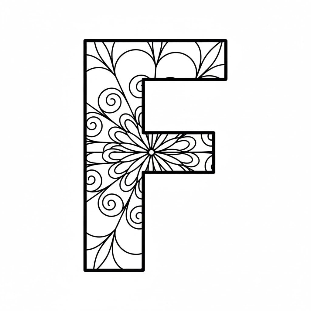 Mandala huruf F