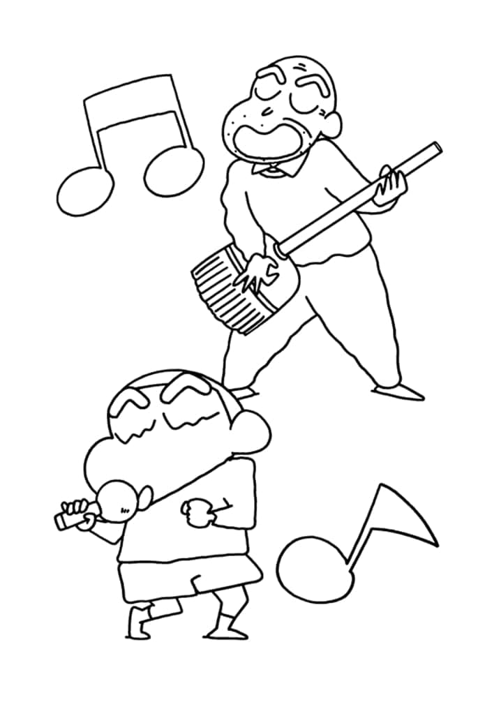 Menyanyikan Shin Chan
