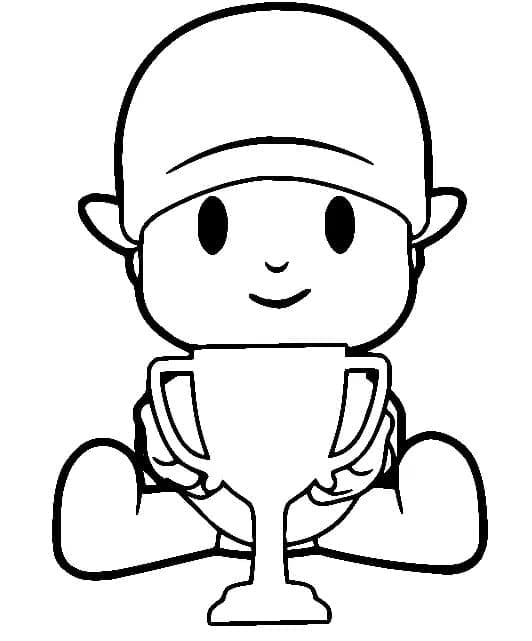 Pocoyo dengan Piala