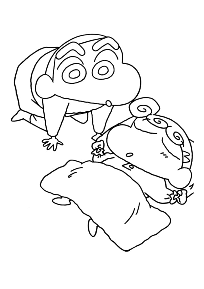 Shin chan yang dapat dicetak