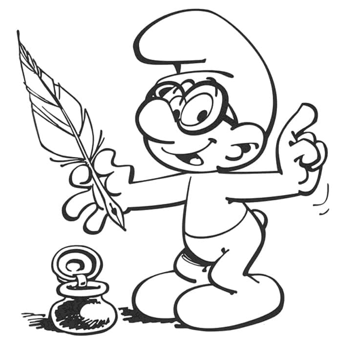 Smurf Cerdas Bahagia