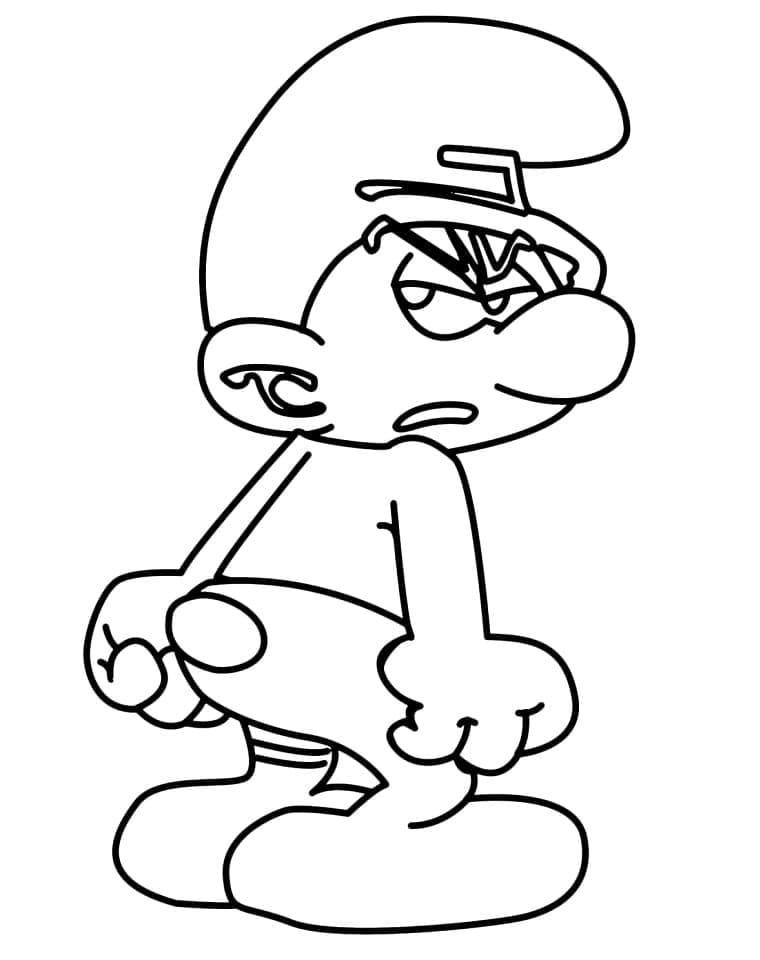 Smurf pemarah dari Smurf