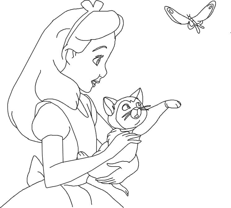 Alice dan Anak Kucing Dinah