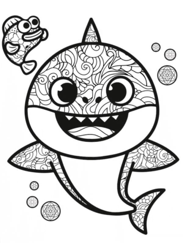 Baby Shark Zentangle