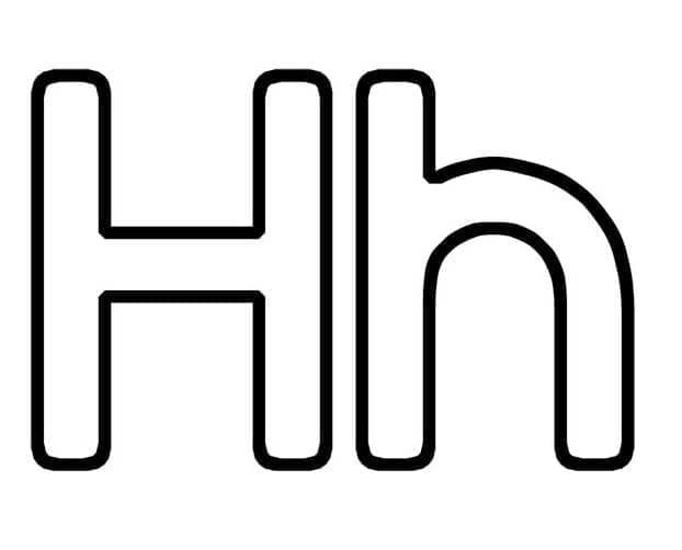 Cetak Huruf H