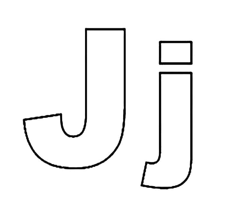Cetak Huruf J