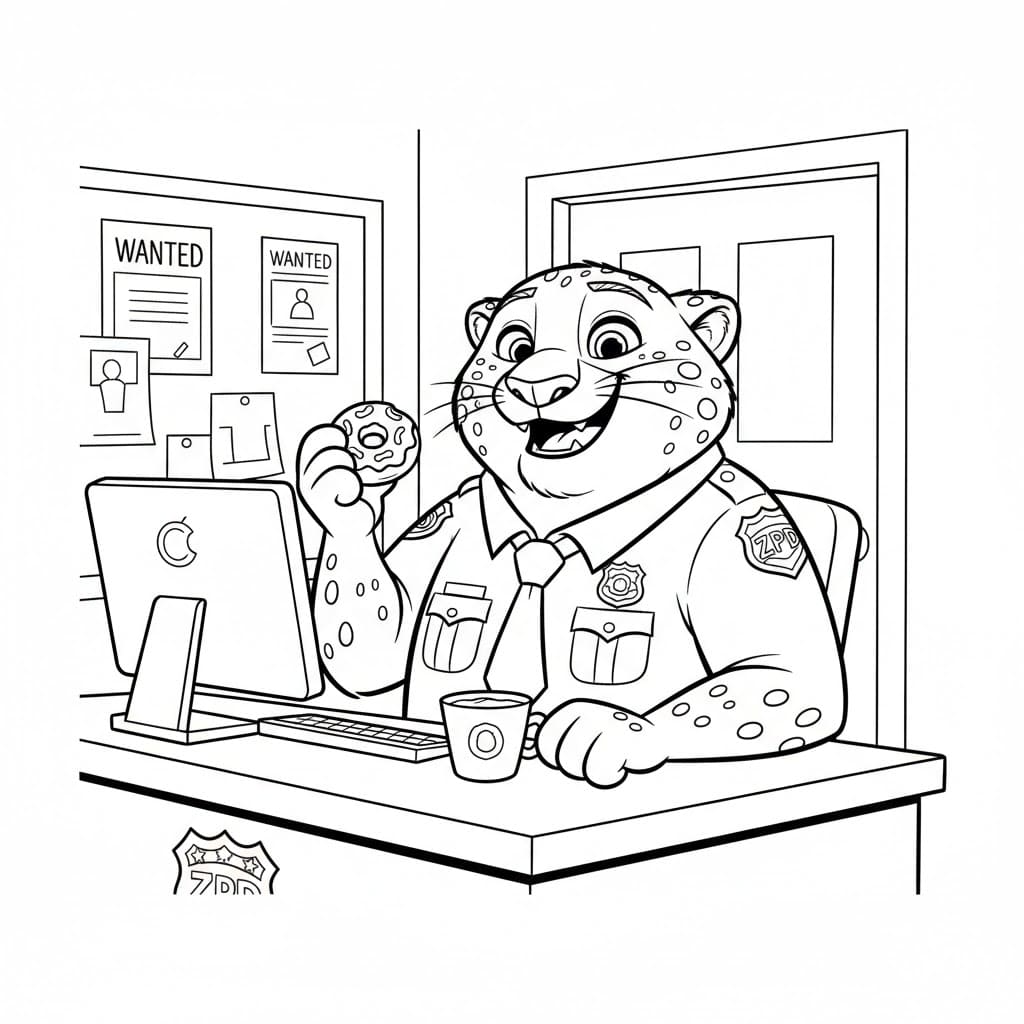 Clawhauser Bekerja