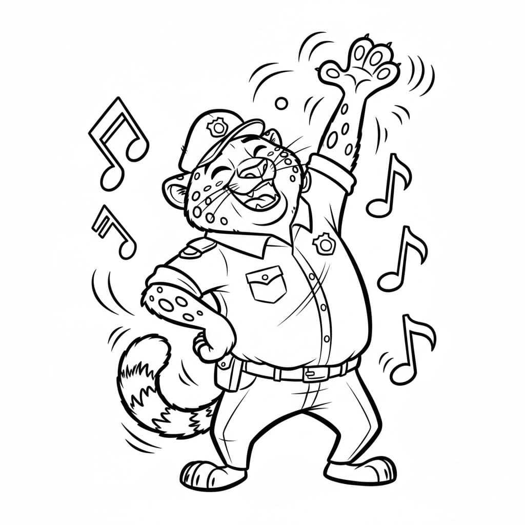 Clawhauser Menari