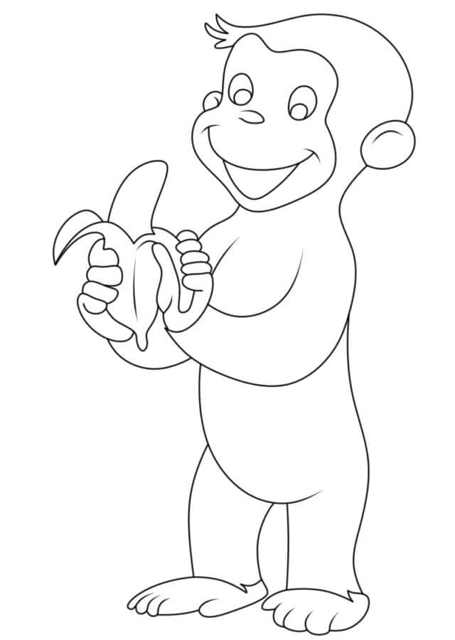 Curious George Makan Pisang