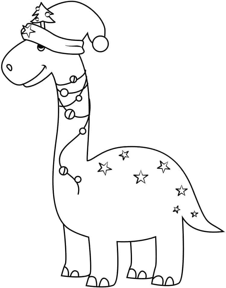 Dinosaurus Natal yang Lucu