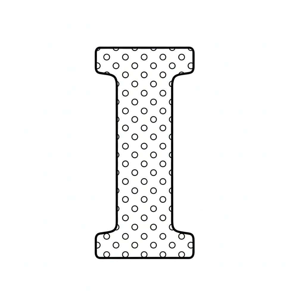 Dot Matrix Huruf I