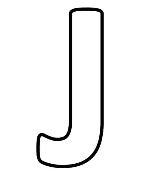 Gambar Huruf J